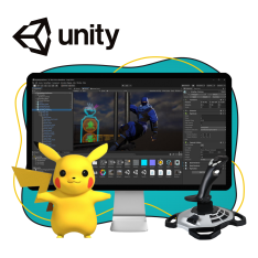 Мир игр на Unity 2D на популярном движке + AI-помощники - КИБЕРшкола программирования для детей, компьютерные курсы для школьников, начинающих и подростков - KIBERone г. Зеленодольск