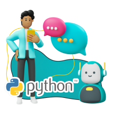 Умный чат-бот на Python - КИБЕРшкола программирования для детей, компьютерные курсы для школьников, начинающих и подростков - KIBERone г. Зеленодольск