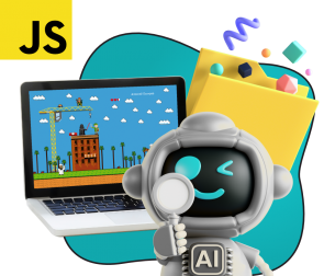 Язык программирования JavaScript + AI. Проектное обучение + геймификация + AI-помощники - КИБЕРшкола программирования для детей, компьютерные курсы для школьников, начинающих и подростков - KIBERone г. Зеленодольск