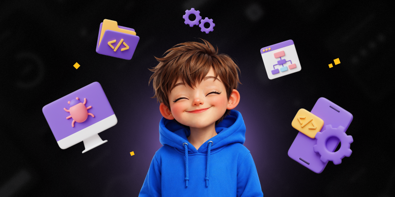 Идеальный сайт с нуля: код, дизайн и AI-помощник - КИБЕРшкола программирования для детей, компьютерные курсы для школьников, начинающих и подростков - KIBERone г. Зеленодольск